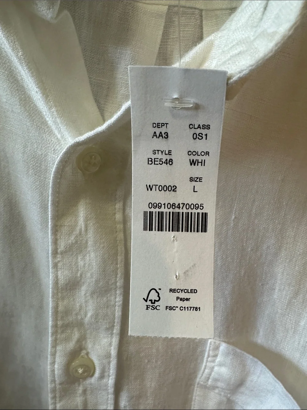 J. Crew Short-sleeve Baird McNutt Irish linen shirt - White